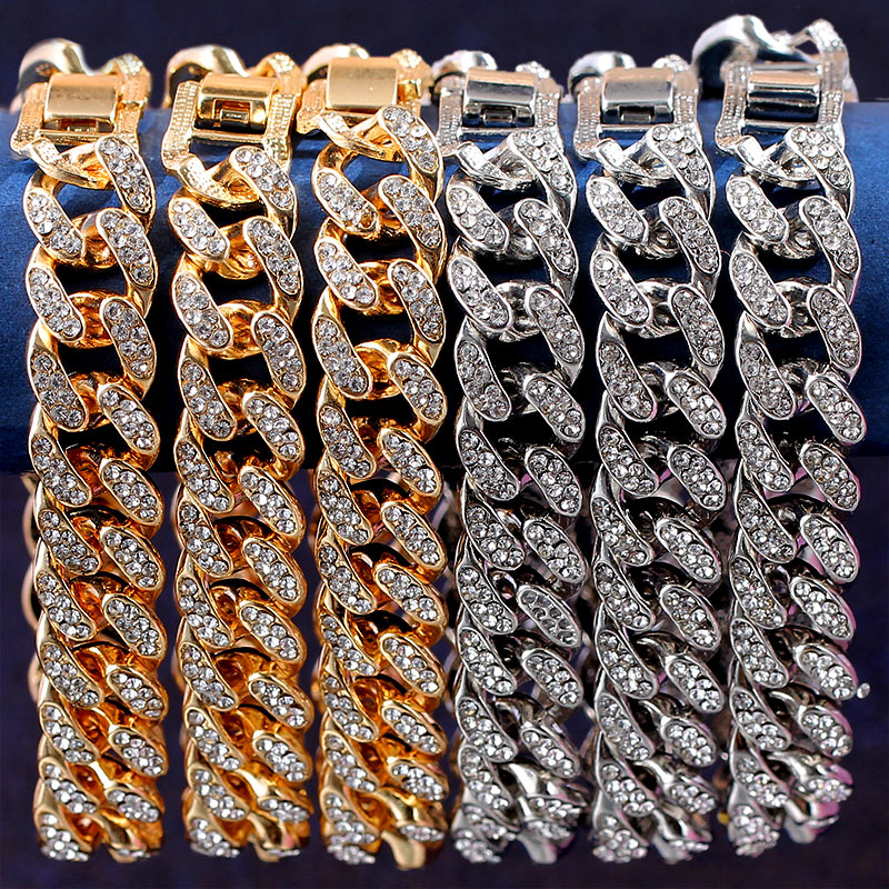 Lux Iced Out Cuban Link Chain Bracelet
