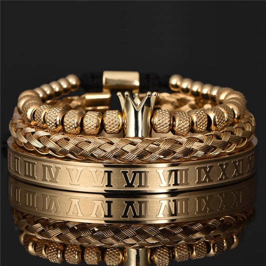 The Kings Roman Royal Crown Charm Bracelet