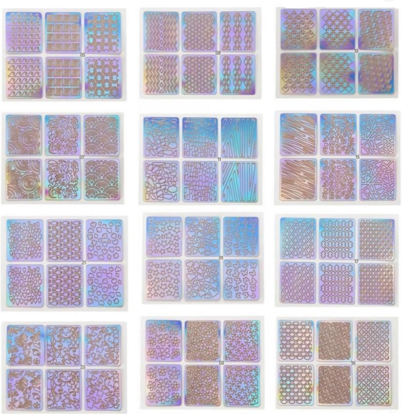 Twelve Holographic Sticker Sheets