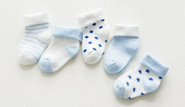 5 Pack Cozy Unisex Baby Socks