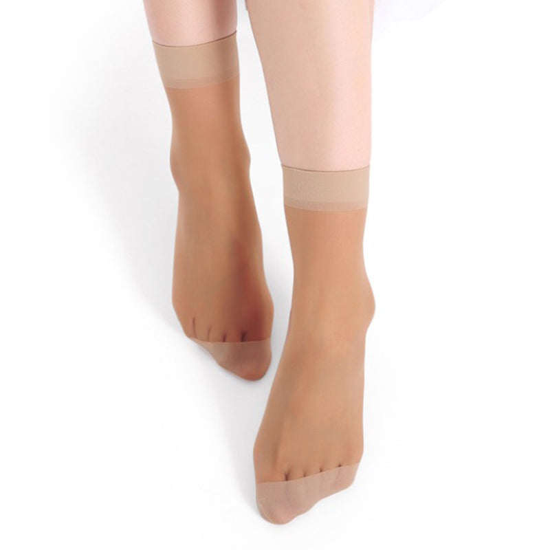 Bare Transparent Velvet Ankle Socks