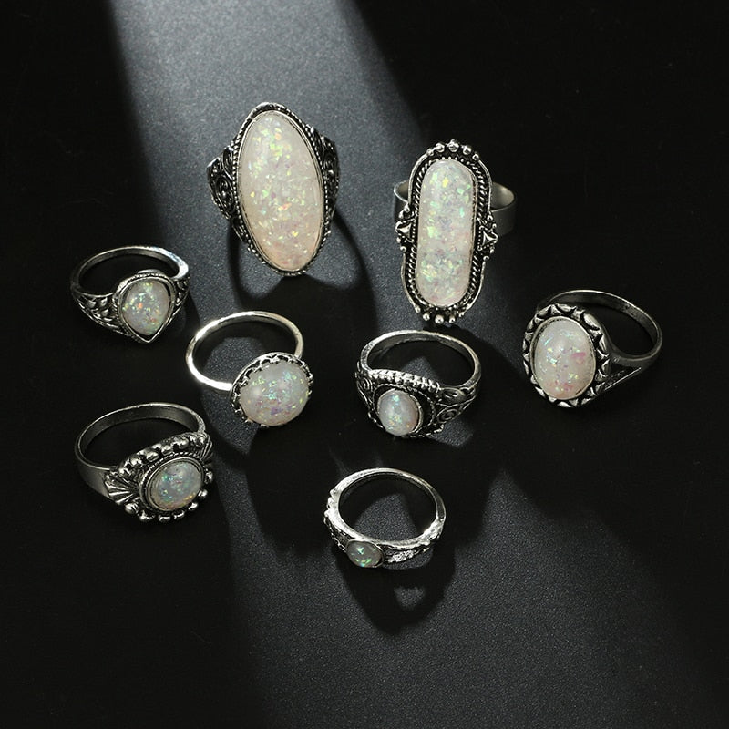 Opal Ring Set