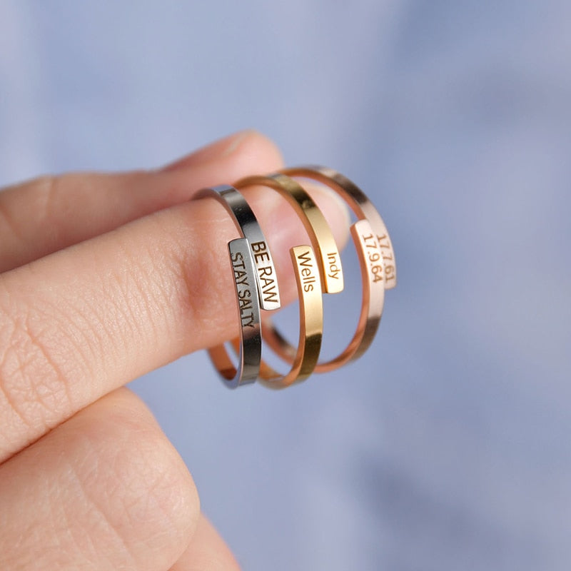 Customizable Stainless Steel Ring