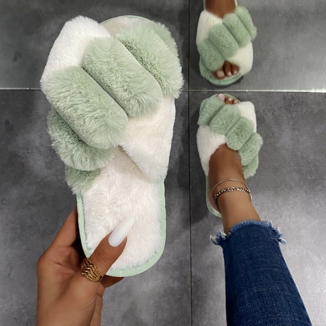 Xochitl Fluffy House Slippers