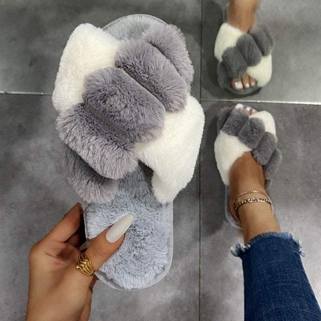 Xochitl Fluffy House Slippers