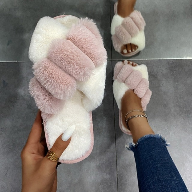 Xochitl Fluffy House Slippers